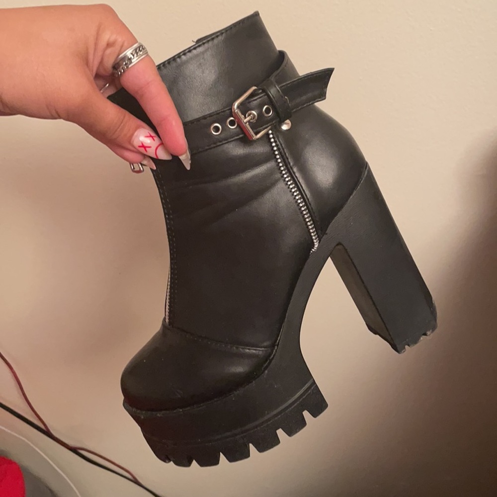 Combat Platform Booties - Picture 2 of 3
